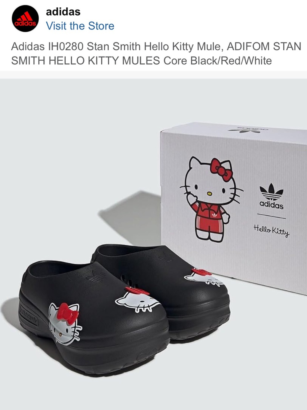 adidas Stan Smith x Hello Kitty Mule/Clogs